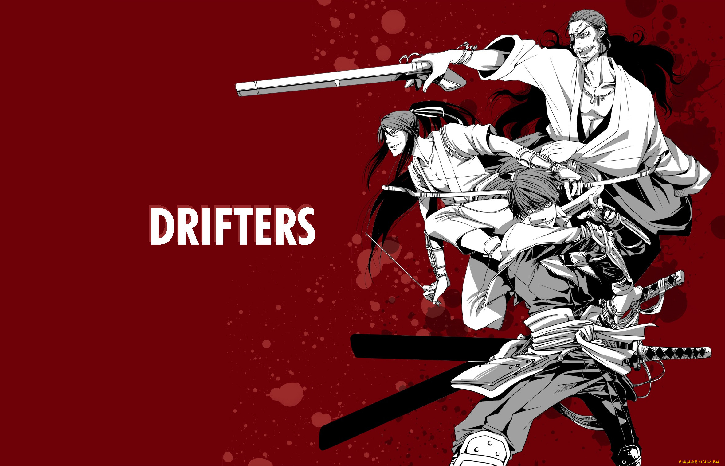 Обои Аниме Drifters, обои для рабочего стола, фотографии аниме, drifters,  самураи, парни, оружие Обои для рабочего стола, скачать обои картинки  заставки на рабочий стол.